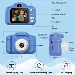Teslahero Kids Camera packaging, gift-ready box for holidays.