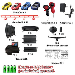 Teslala slot car set makes a thoughtful gift for kids' birthdays and holidays.
