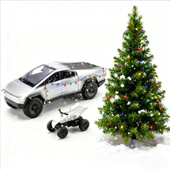Tetesese Monster Cyber truck delivers sound and light effects for realism.
