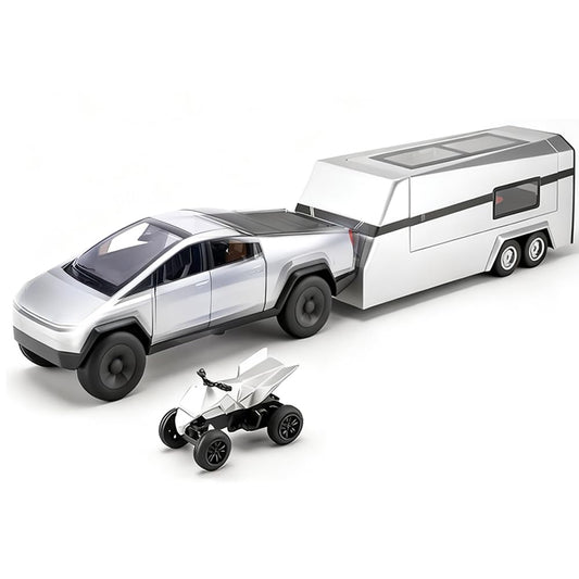 Tetesese Monster Cyber truck toy with pull-back action spurs imaginative play.