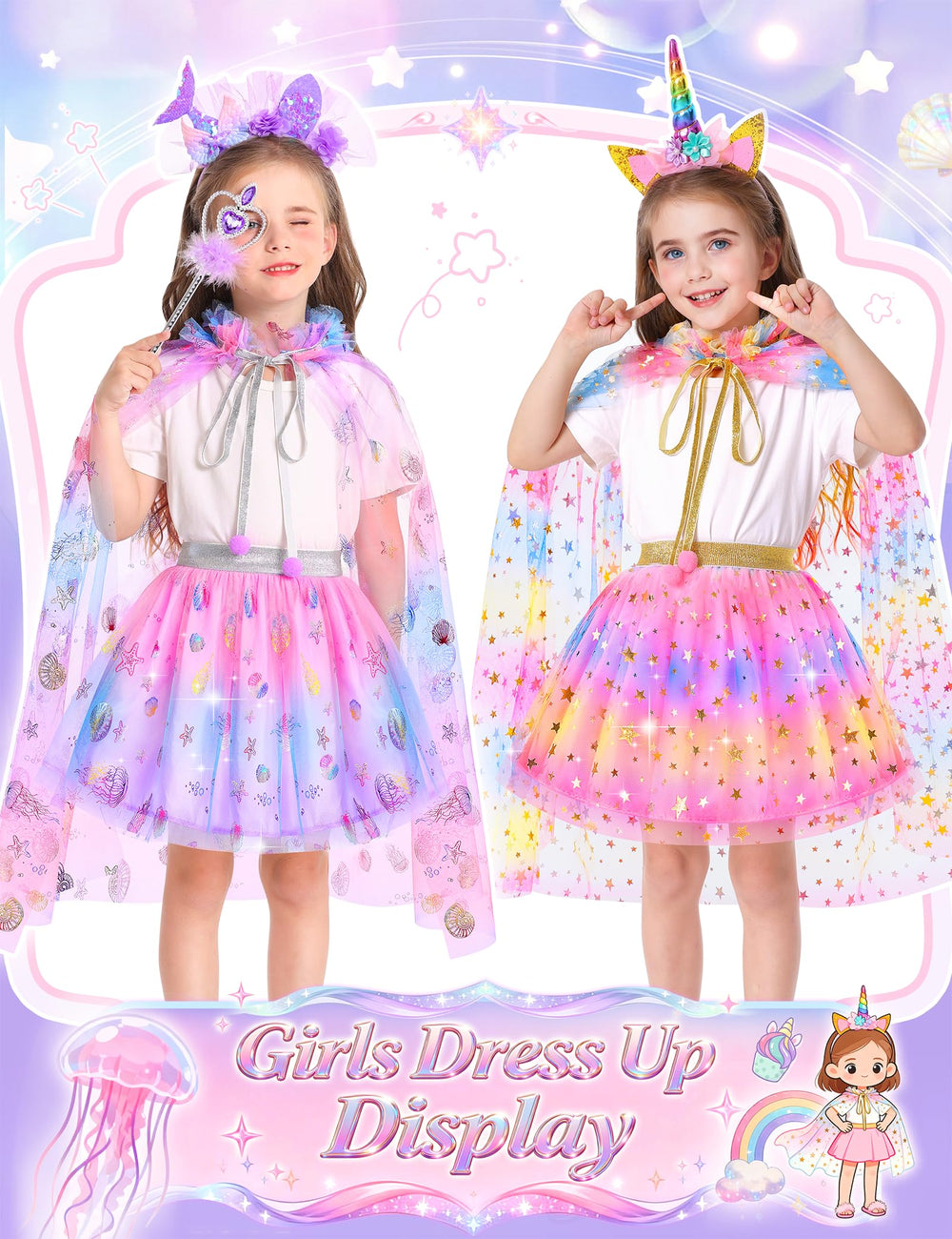 Teuevayl elastic-waist dress fits ages three to six comfortably.