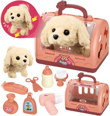 TEUVO Pet Care Play Set robot dog performs lifelike movements for imaginative pretend play.