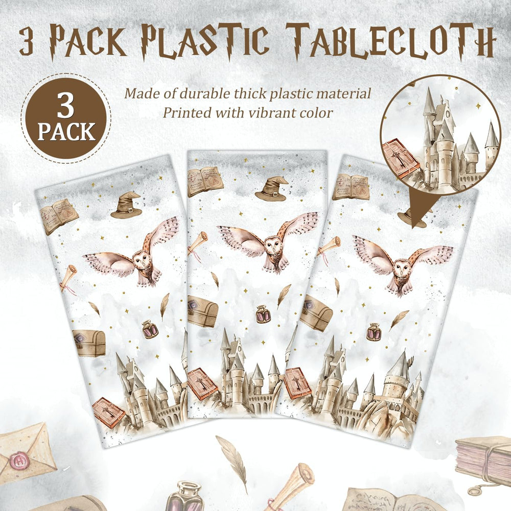 Tewess wizard tablecloth gold accents add regal vibe while protecting tables during parties.