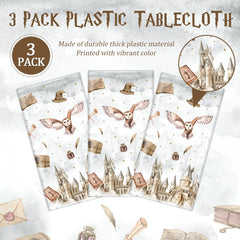 Tewess wizard tablecloth gold accents add regal vibe while protecting tables during parties.