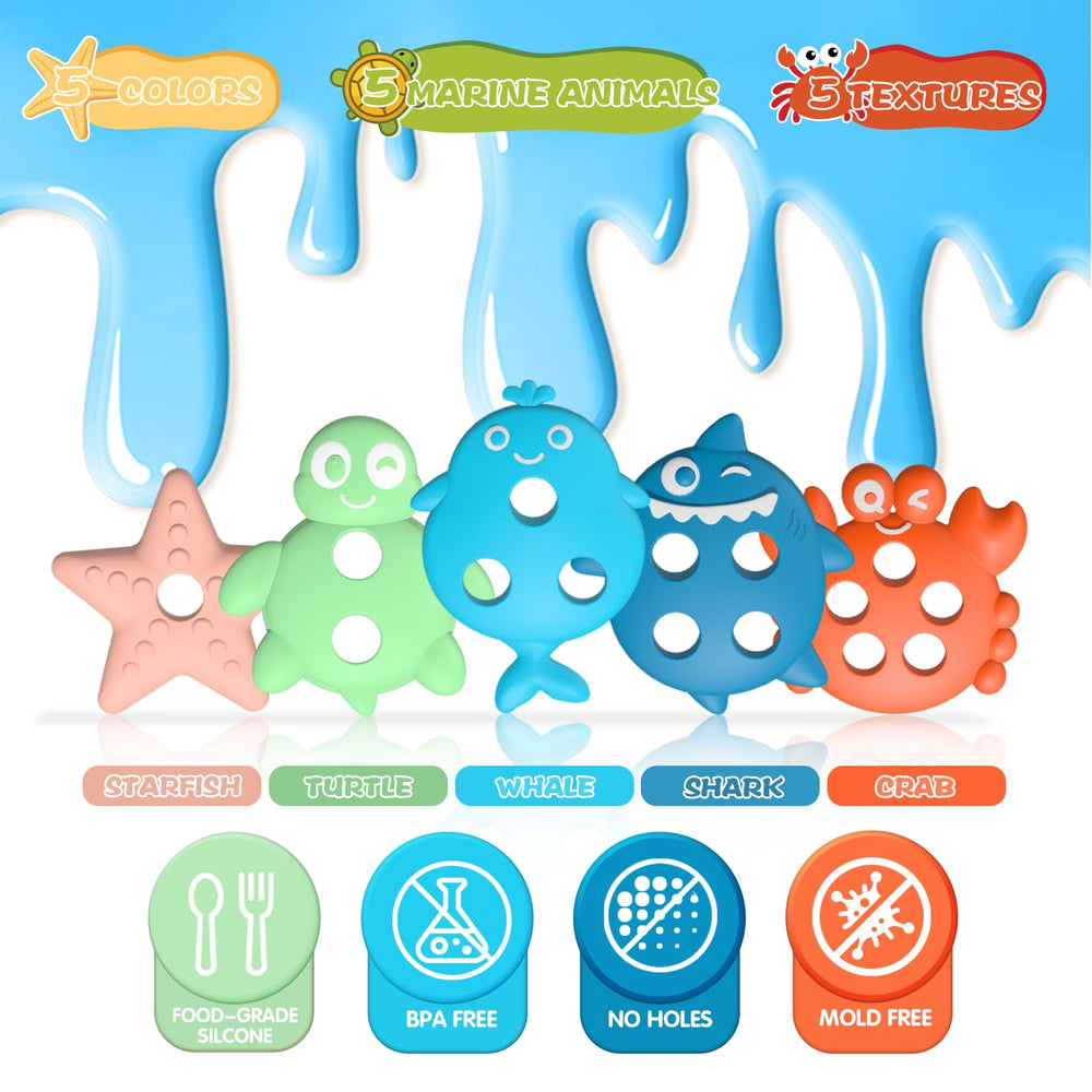 Texviko starfish 2 sea toy, durable and easy to grasp for little hands