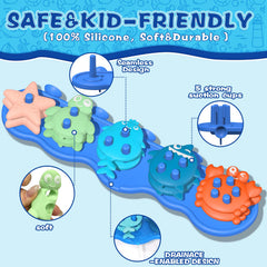 Texviko turtle sea toy, engaging shape helps with color and pattern recognition
