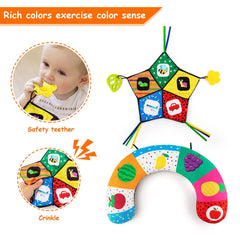 Teytoy textured teether toys soothe gums and promote grasping.