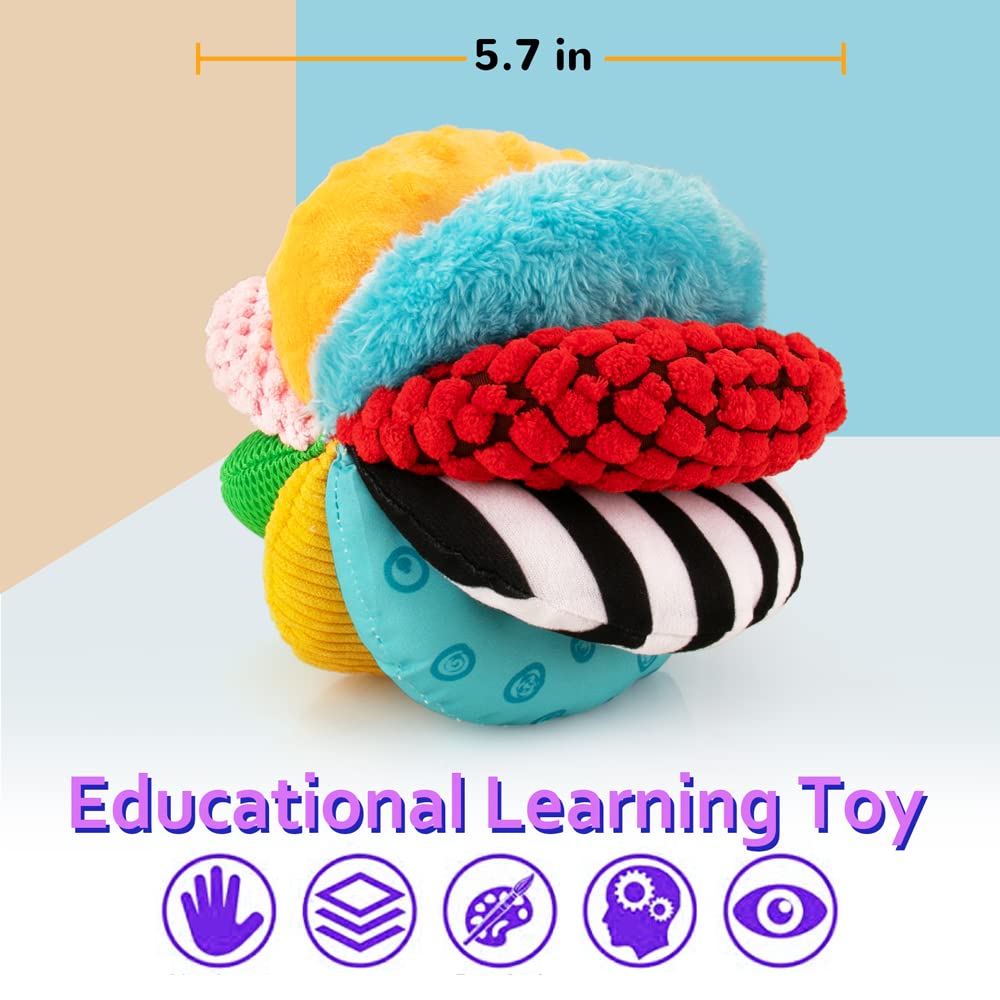 teytoy high-contrast colors sensory ball supports focus and tracking