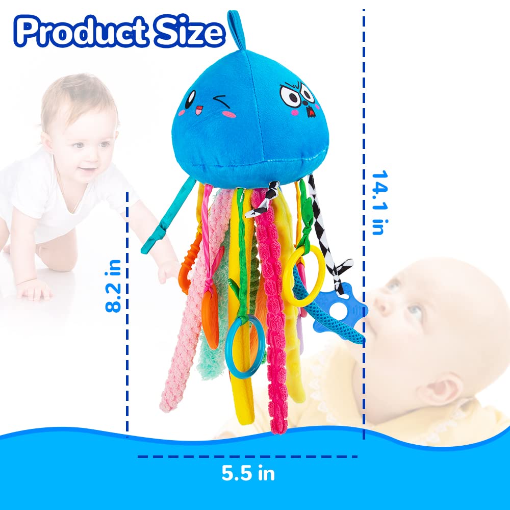 teytoy jellyfish teether texture set provides safe bite relief