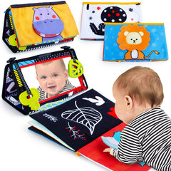 Teytoy tummy time mirror main view with high-contrast visuals for visual tracking