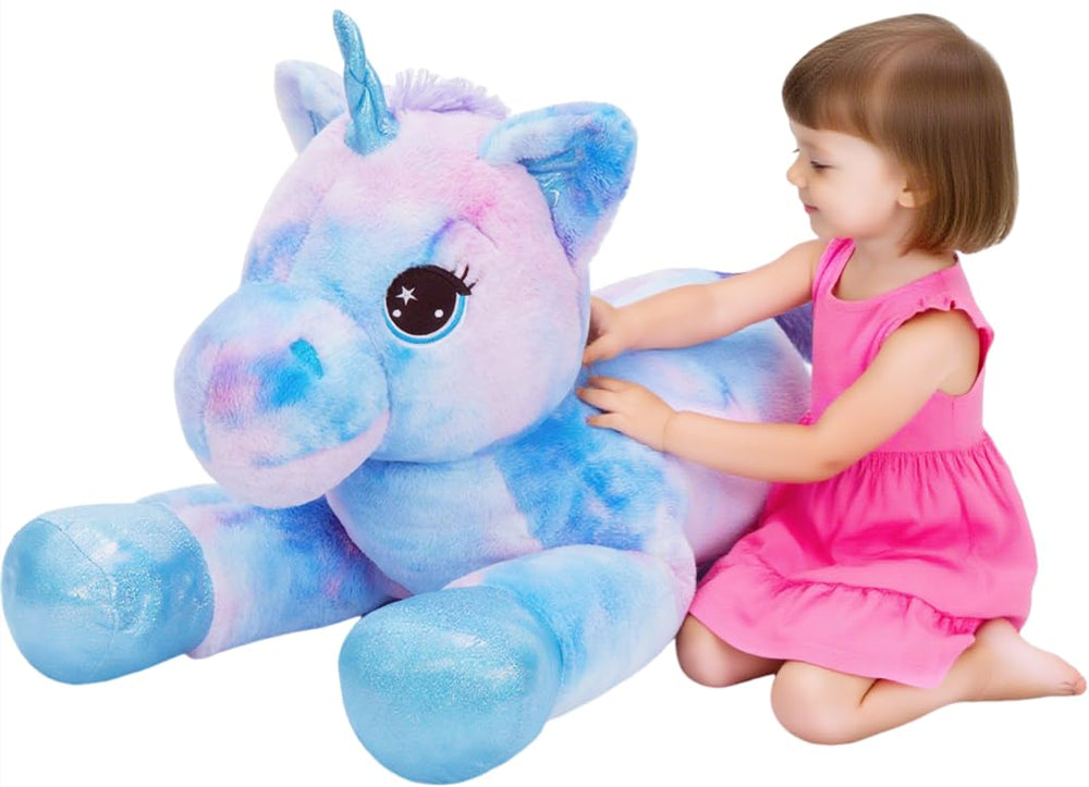 Tezituor 32in unicorn plush full-body cuddle companion for kids.