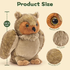 Tezituor owl plush on sofa, kid-friendly decor and comfort