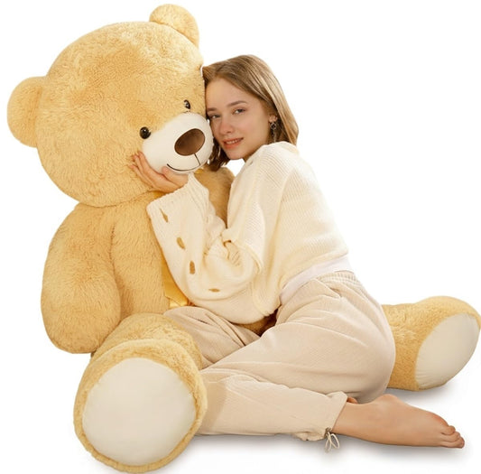 Tezituor 52in giant teddy bear for cozy hugs and room décor.