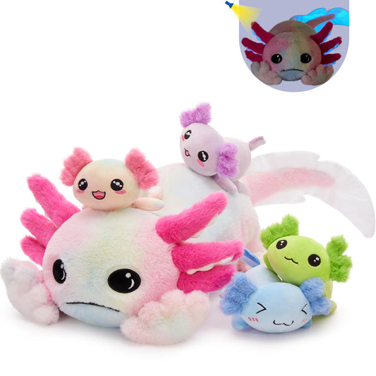 Tezituor axolotl plush front view for cozy nights.
