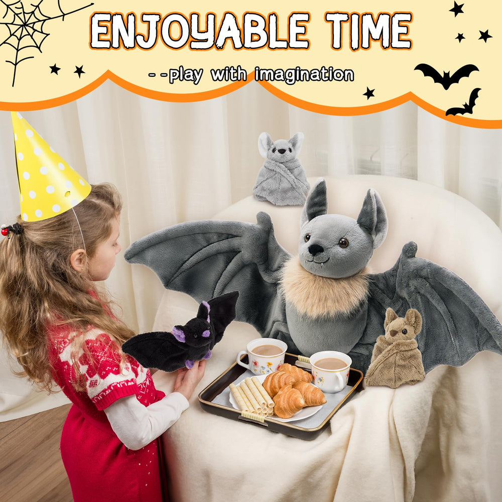 Tezituor blue baby bat plush, perfect for imaginative play and storytelling.