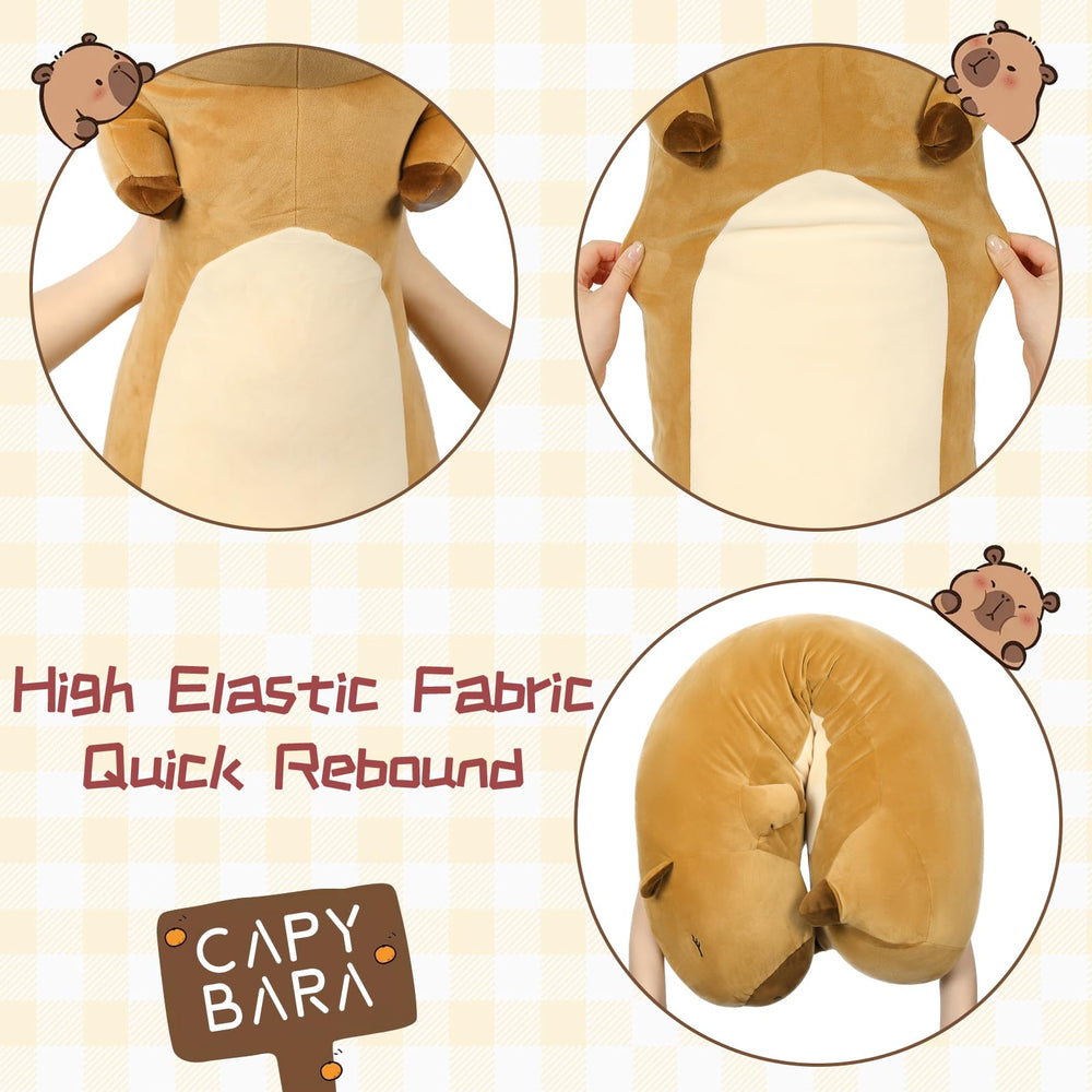Tezituor capybara pillow in bedroom decor for a cozy vibe.