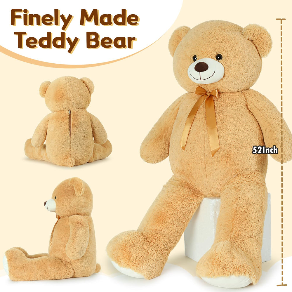 Tezituor delicate satin bow adds charming detail to the cuddle companion.
