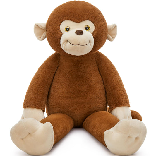 Tezituor giant monkey plush with soft fur for comforting hugs.