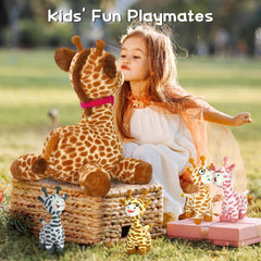 Tezituor giraffe plush adds whimsy to party decor and themes