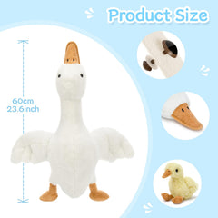 Tezituor goose pillow doubles as a decorative nursery piece.