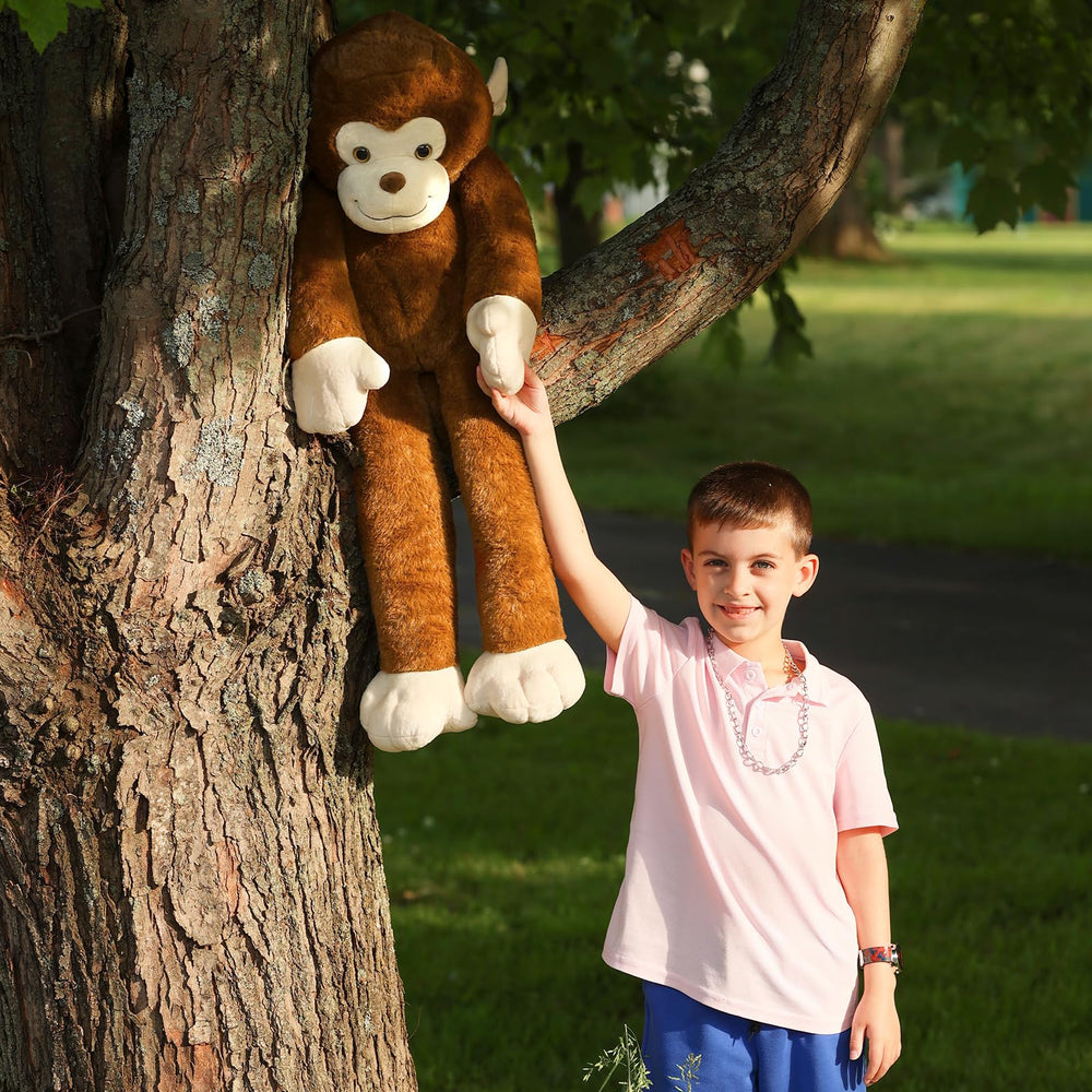 Tezituor monkey plush weighted beads provide a balanced, comforting heft.