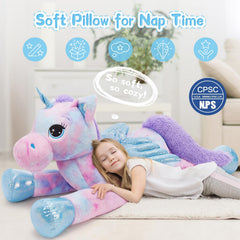Tezituor rainbow-winged unicorn plush ideal for birthdays and holidays.