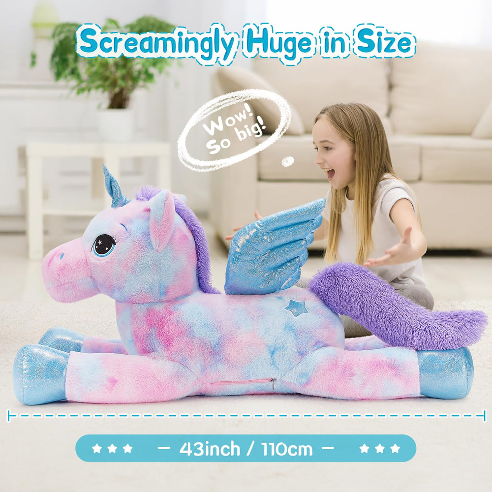 Tezituor safety-certified unicorn plush, designed for gentle skin contact.