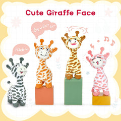 Tezituor soft giraffe toy uses non-toxic materials for safe hugs