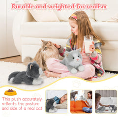 Tezituor travel-friendly cat plush two-pack for on-the-go comfort.