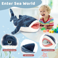 Tezituor Whale Shark Plush Baby 1 for tiny hands and storytelling adventures
