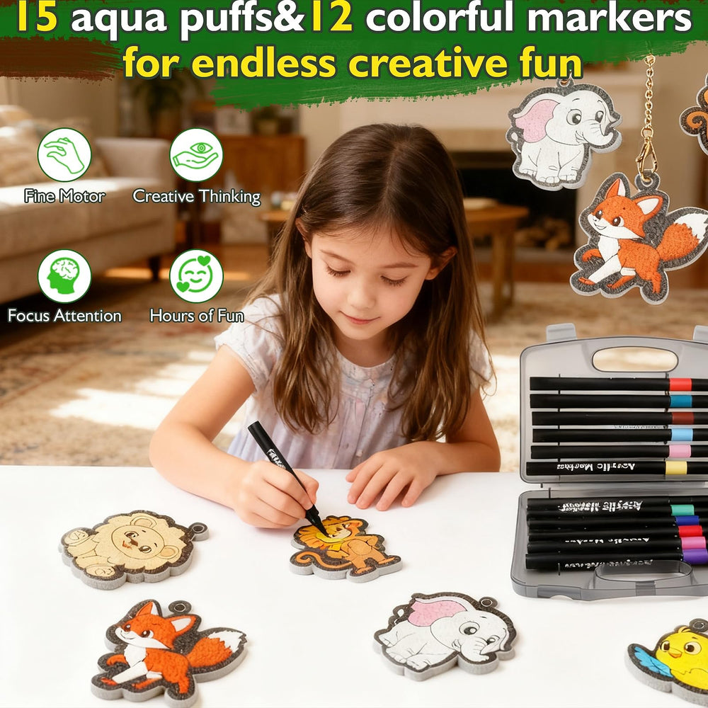 TFS Top Fans Aqua Puffs 3D art assembly showcases fun, tactile learning.