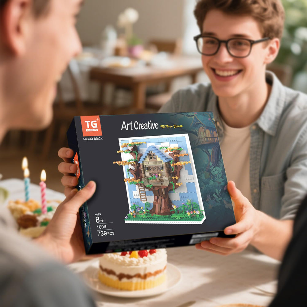 TG BLOCKS Eif Tree House gift-ready packaging idea
