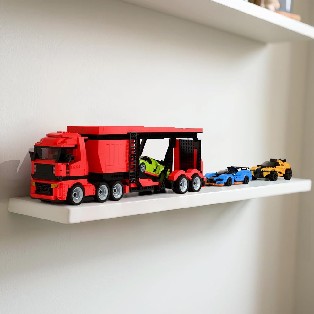 TG BLOCKS yellow sports car adds high-visibility fun and display.