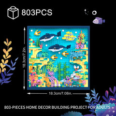 Vibrant underwater sea scene created with TG BLOCKS Ocean World bricks.