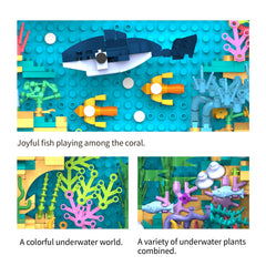 TG BLOCKS Ocean World micro bricks table centerpiece for an eye-catching display.
