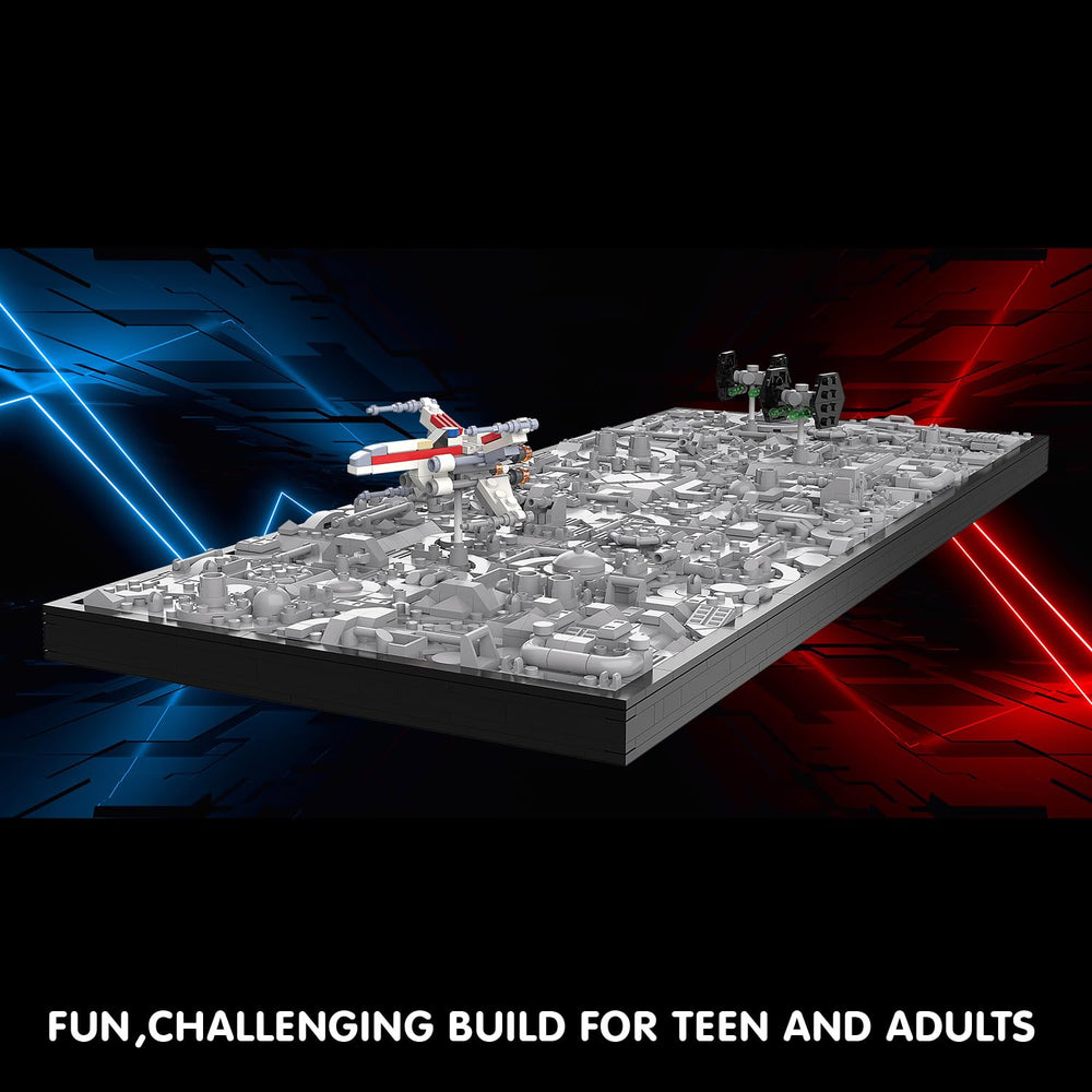 TG BLOCKS Star Trench 3D Wars Run wall hanging option for stylish decor