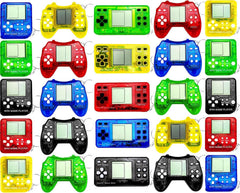 TGIQROVE 12pc blue rectangular video game keychain, great for backpacks and daily carry