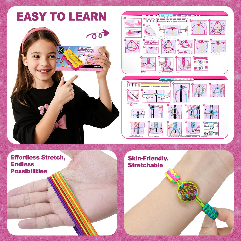 TGJH colorful nails and sticker sheet to decorate unique bracelets.