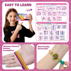 TGJH colorful nails and sticker sheet to decorate unique bracelets.