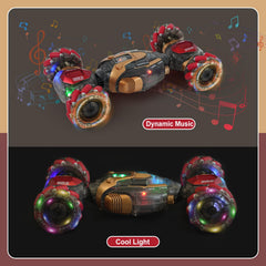 TGJH gesture-sensing remote car lights and music enhance indoor play and visibility.