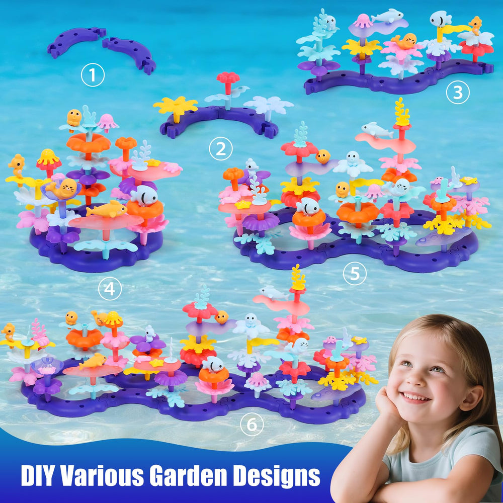 TGJH Ocean Flower Seahorses: cute figures ideal for narrative play