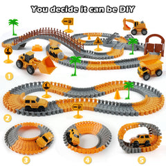 TGJH unpowered trucks with adjustable arms for realistic construction play.