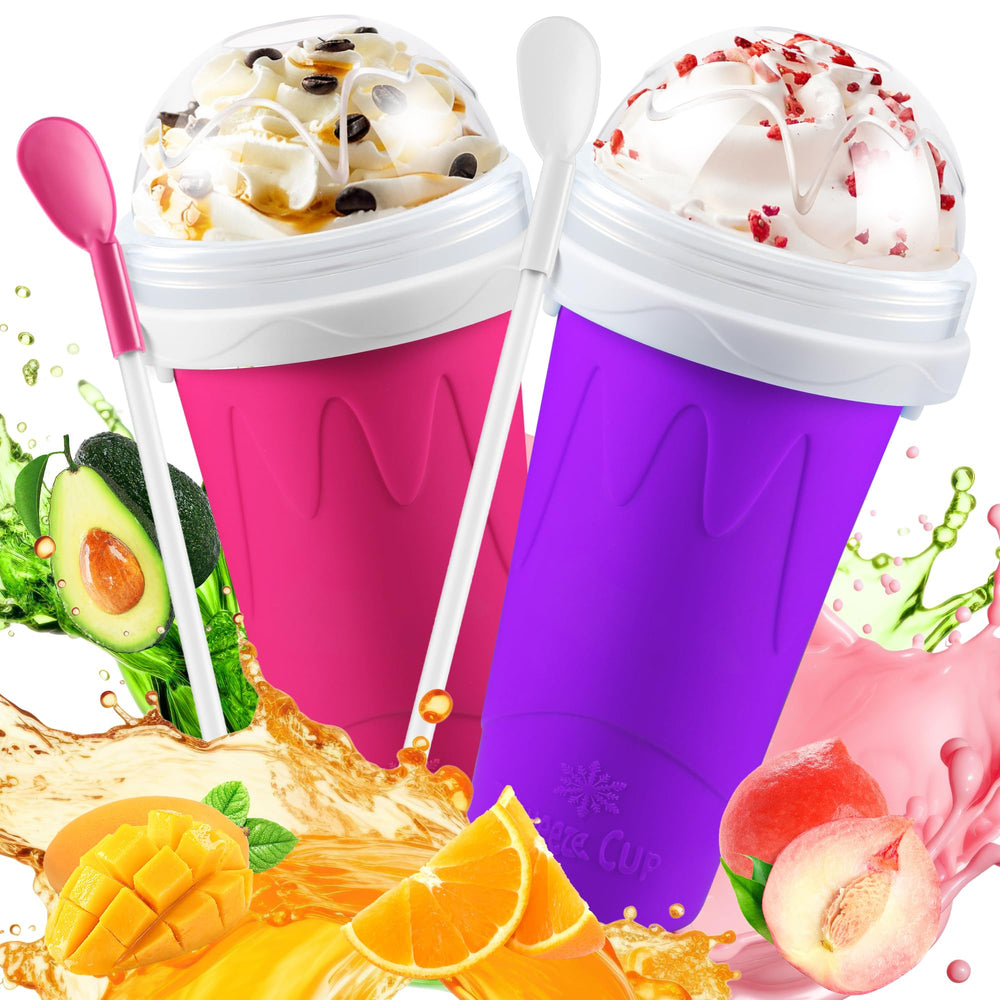 The tgosomt Slushie Cup demonstrates quick-freeze action for creamy slushies.