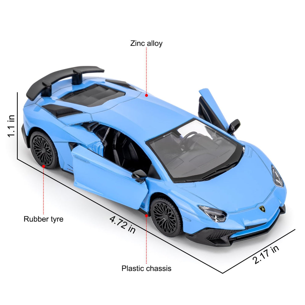 TGRCM-CZ Aventador LP700-4 blue doors open for interactive fun