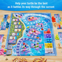 Thames and Kosmos Australis ride the tides shows dynamic turtle movement in the current.