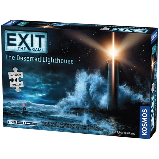 Thames & Kosmos EXIT: Deserted Lighthouse puzzles energize family-friendly escape room fun at home.