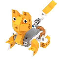 Thames & Kosmos Kids First robot pet shop panda model inspires playful STEM exploration.
