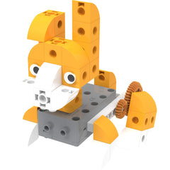Thames & Kosmos Kids First robot pet shop rabbit model invites hands-on problem solving.