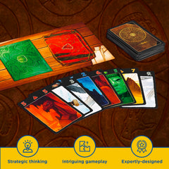 Thames & Kosmos Lost Cities seabed depth art invites focused two-player strategy.