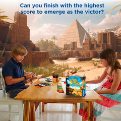 Thames & Kosmos Lost Cities volcano and desert cards evoke adventurous settings.